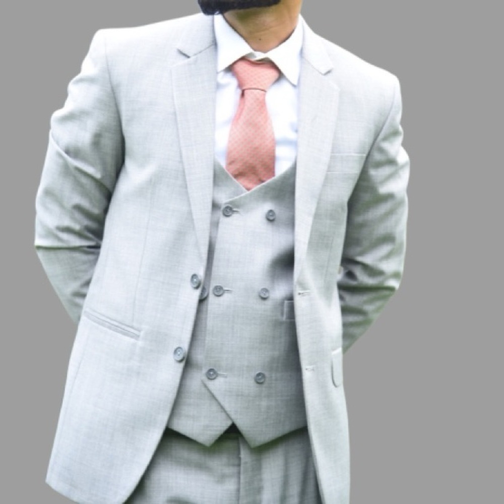 Custom-made wedding slim fit 3 Piece suit men